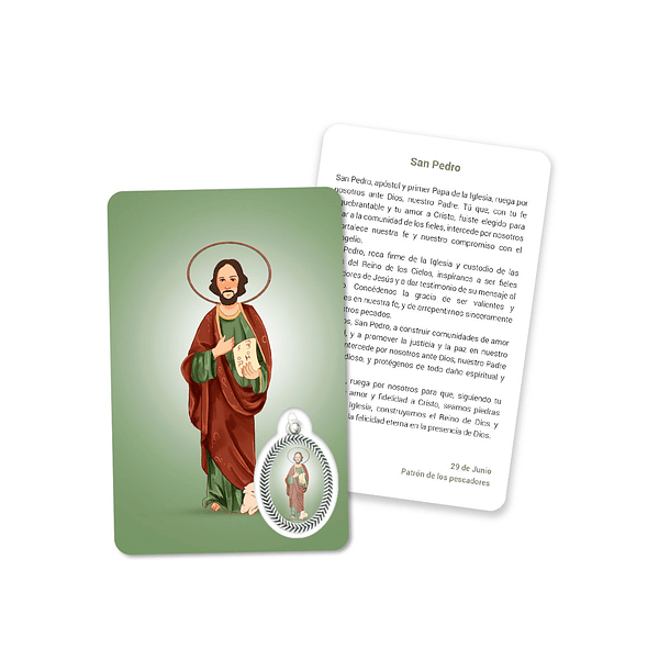 Prayer's card to Saint Peter 2