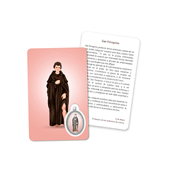 Prayer's card to Saint Peregrine 