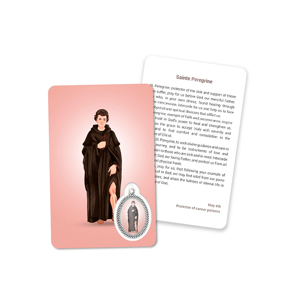 Cartão com oração de São Peregrino 4