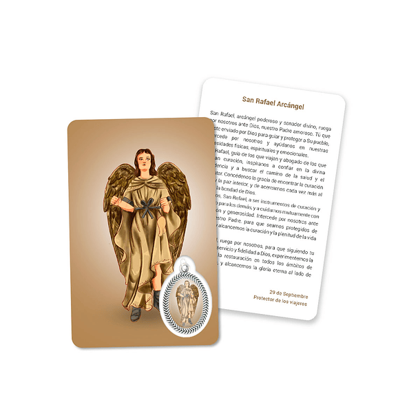 Prayer's card to Saint Raphael 2
