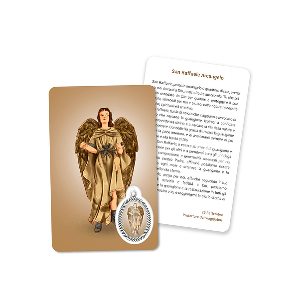 Prayer's card to Saint Raphael 3
