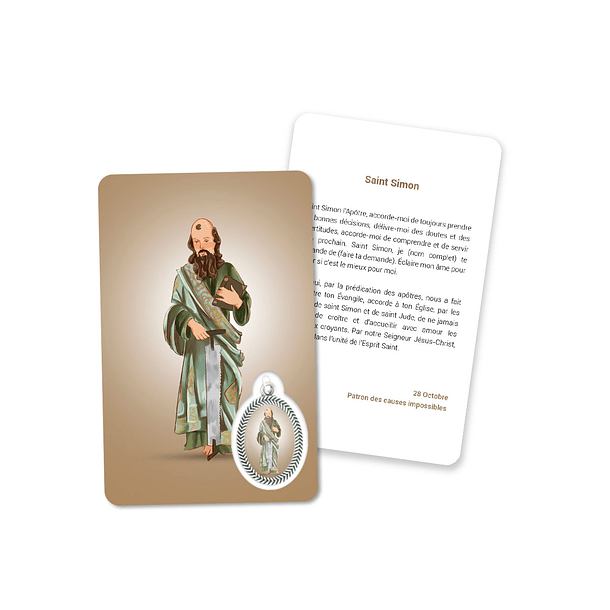 Cartão com oração de São Simão 5