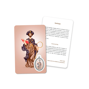 Carte de prière Saint Jacques