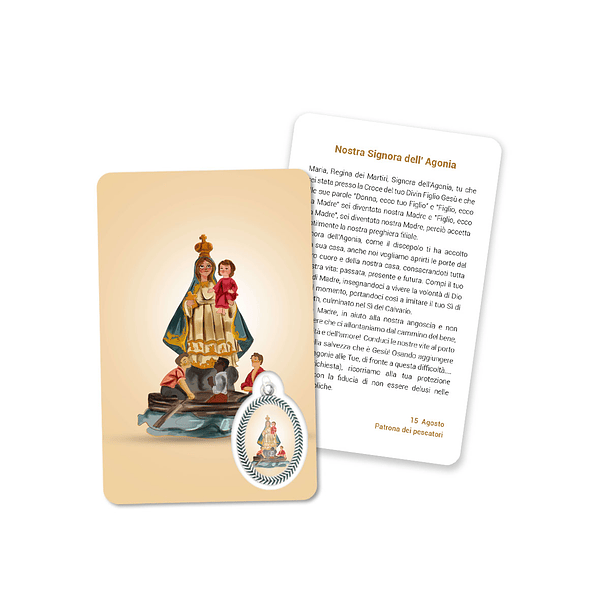 Prayer's card to Our Lady of Agony 3
