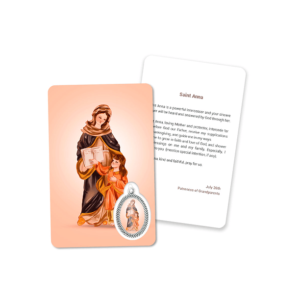 Prayer's card to Saint Anna 4