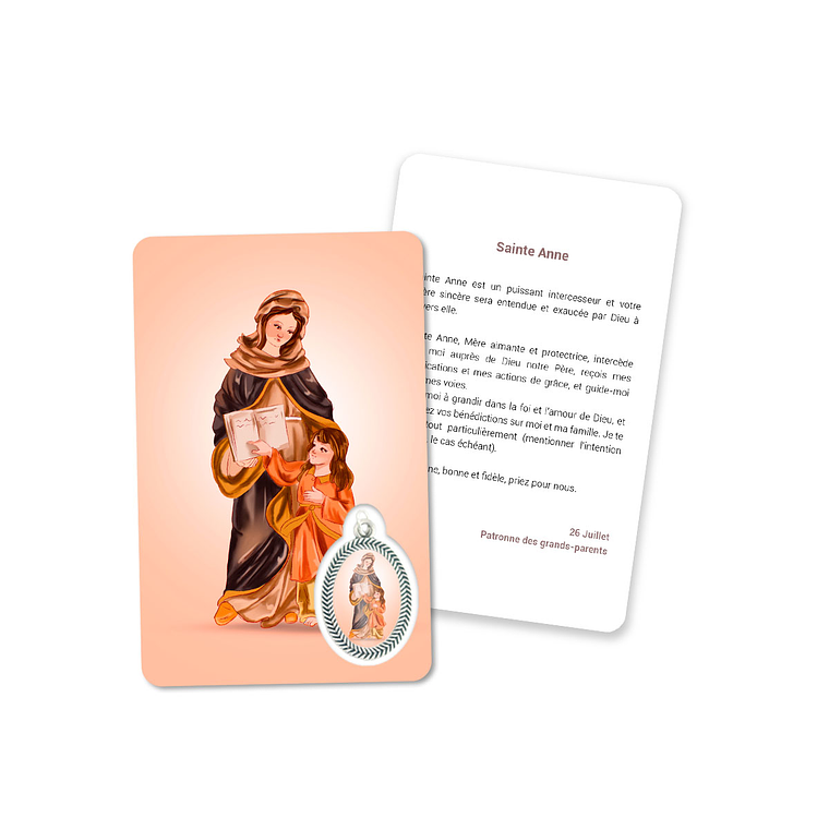 Prayer's card to Saint Anna 5