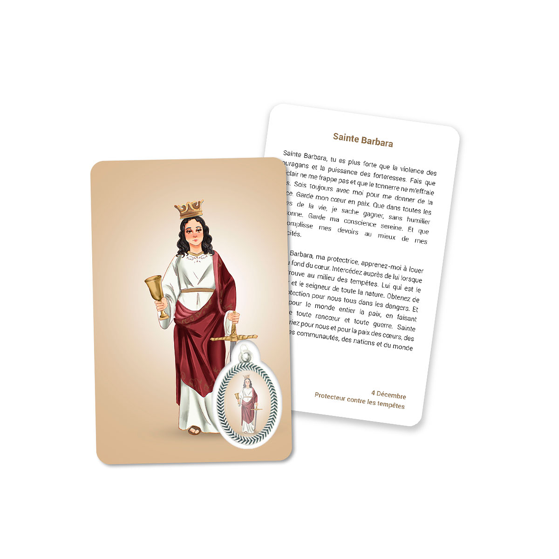Prayer's Card to Saint Barbara 5