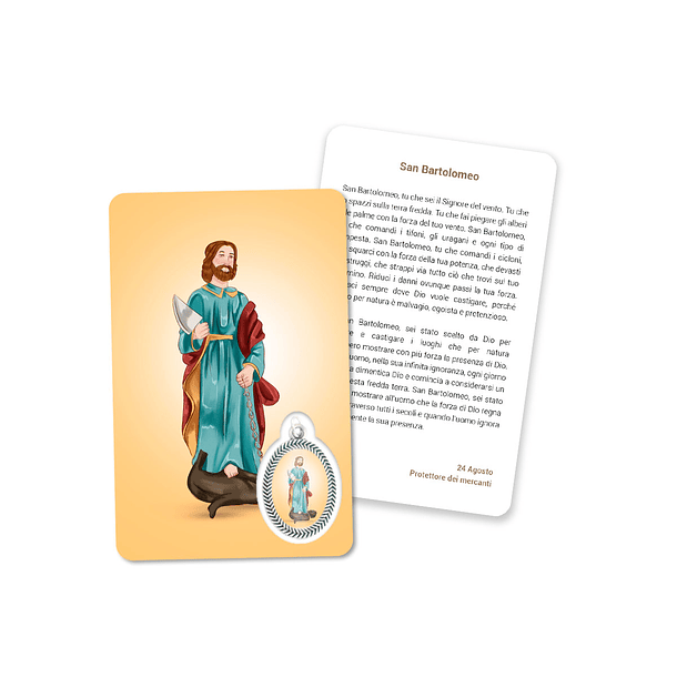 Prayer's card to Saint Bartholomew 3