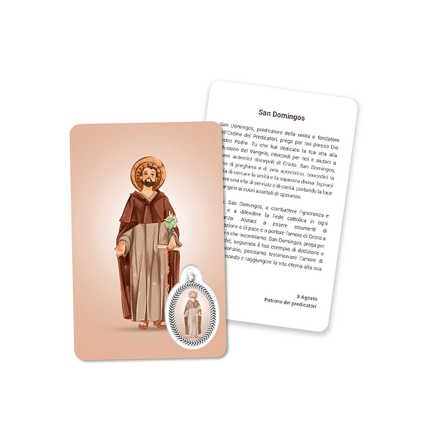 Prayer's card to Saint Dominic 3