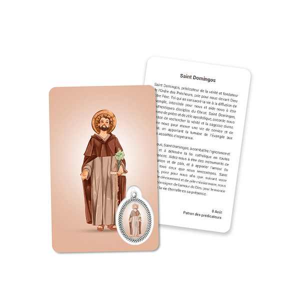 Prayer's card to Saint Dominic 5