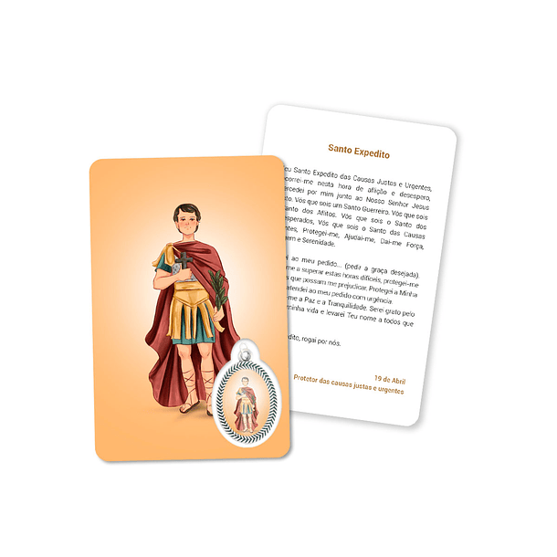 Prayer's card to Saint Expeditus 1