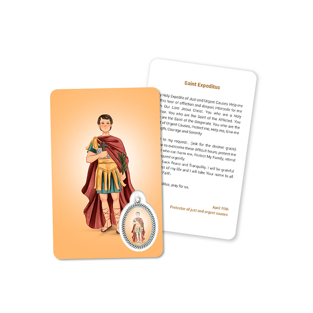 Prayer's card to Saint Expeditus 4