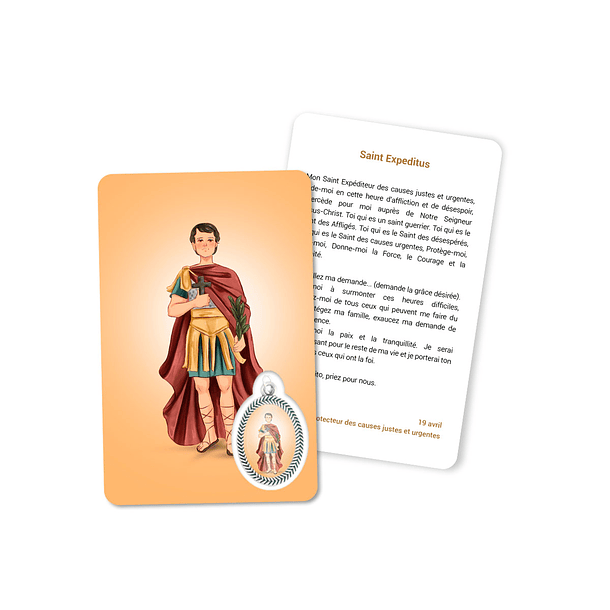 Prayer's card to Saint Expeditus 5