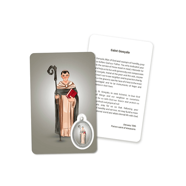 Cartão com oração de São Gonçalo 4