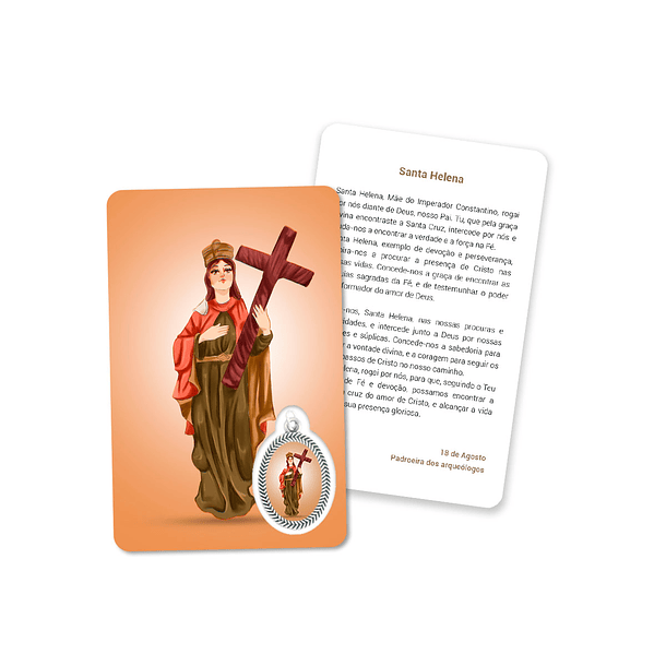 Prayer's card to Saint Helena 1