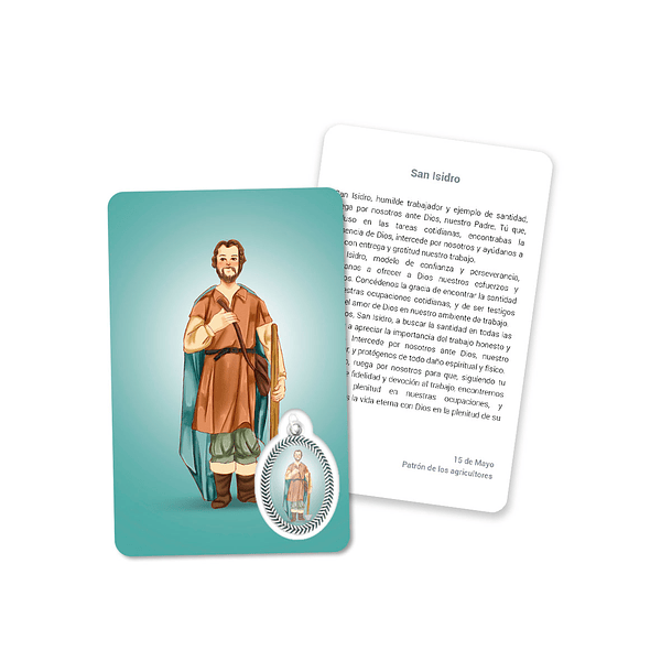 Cartão com oração de Santa Isidro 2