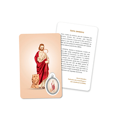 Prayer's card to Saint Jerome