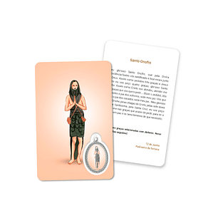 Prayer's card to Saint Onuphrius