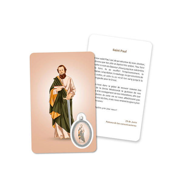 Prayer's card to Saint Paul 5