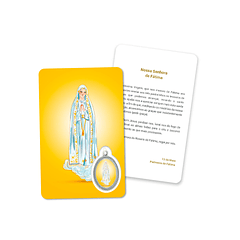 Prayer's card to Our Lady of Fátima
