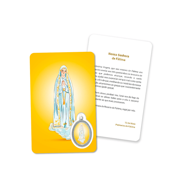 Cartão com oração de Nossa Senhora de Fátima 1