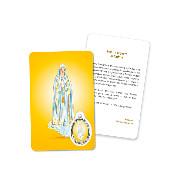 Cartão com oração de Nossa Senhora de Fátima 3