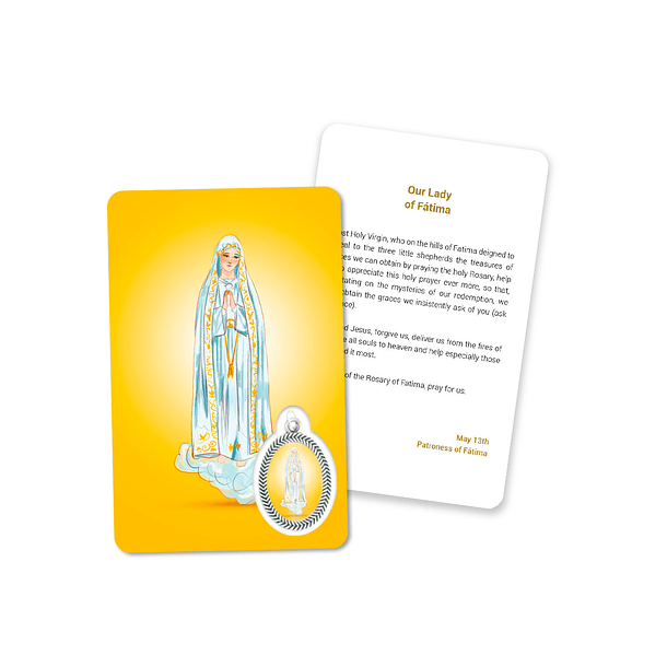 Prayer's card to Our Lady of Fátima 4