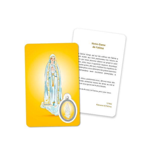 Cartão com oração de Nossa Senhora de Fátima 5