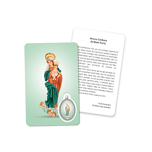 Prayer's card to Our Lady of Safe Delivery