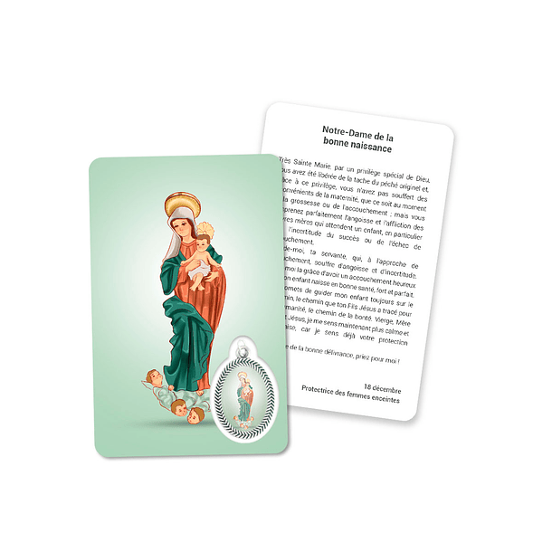 Cartão com oração de Nossa Senhora do Bom Parto 5