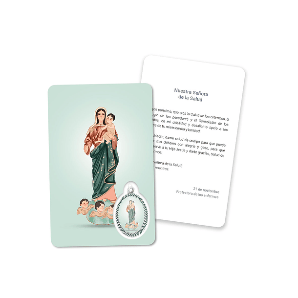 Prayer's card to Our Lady of Health 2