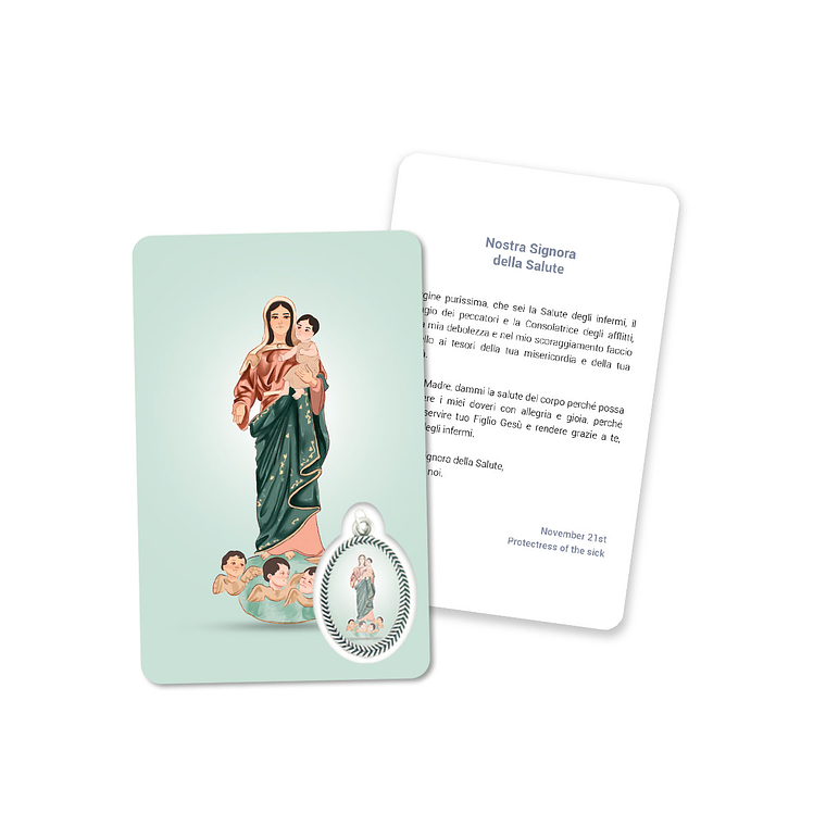 Cartão com oração de Nossa Senhora da Saúde 3