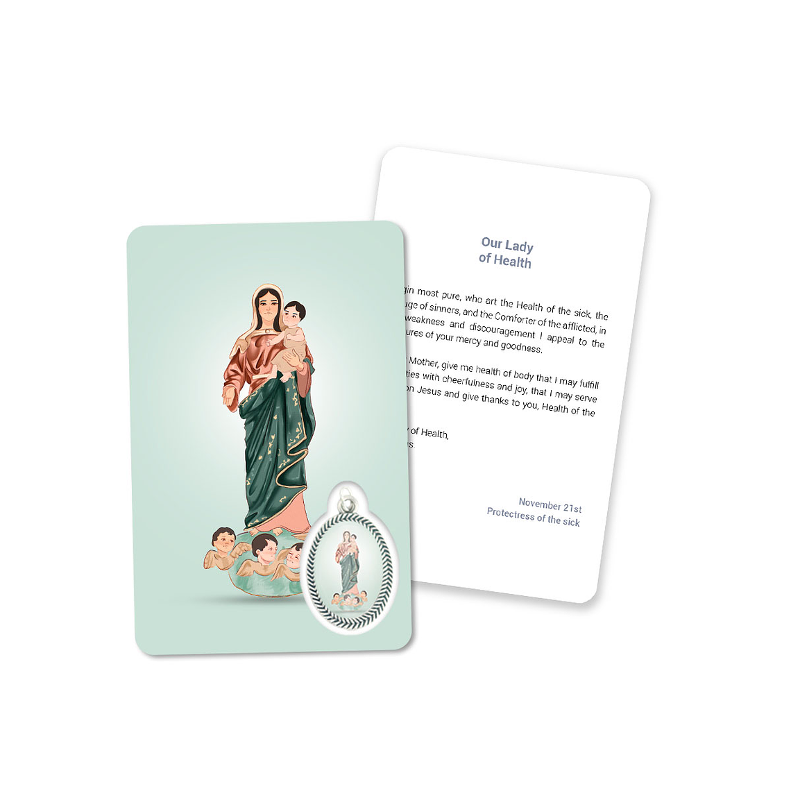 Cartão com oração de Nossa Senhora da Saúde 4