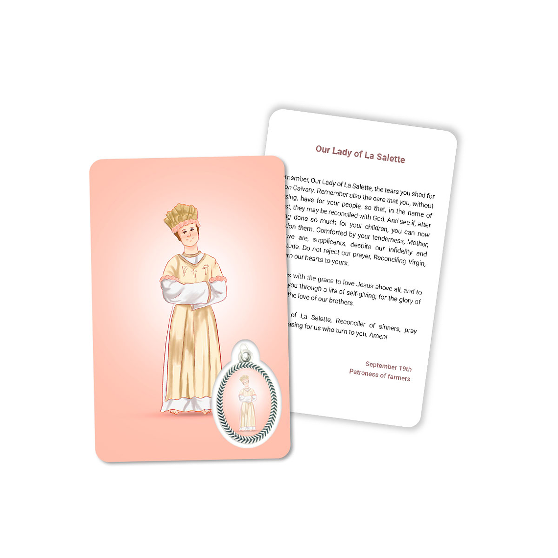 Carte avec prière à Notre-Dame de La Salette 4