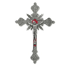 Silver hanging crucifix