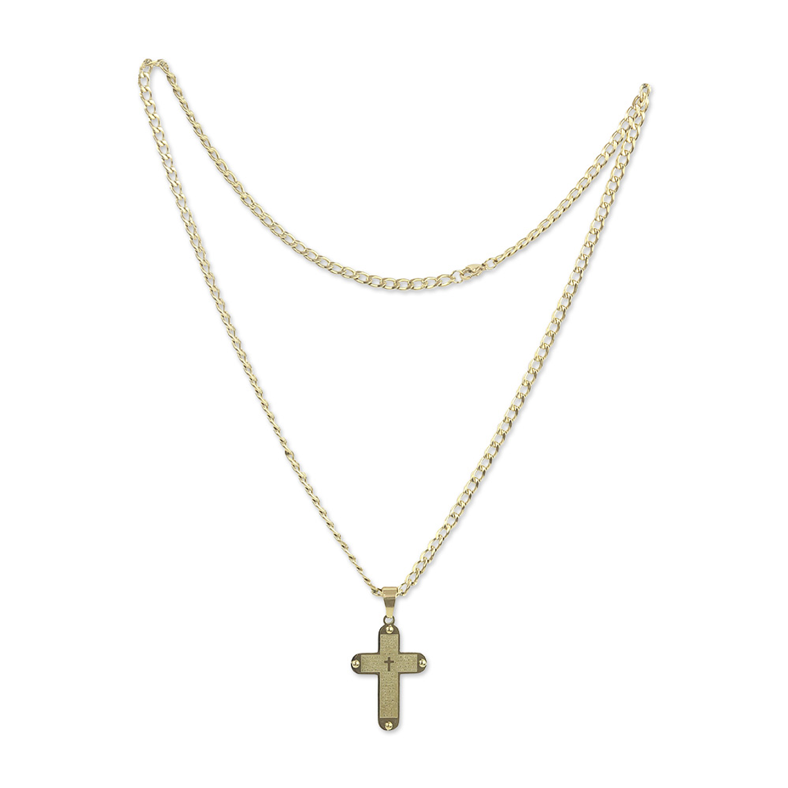 Fio aço inoxidável com oração Pai Nosso 2