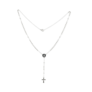 Stainless steel rosary of Our Lady of Aparecida