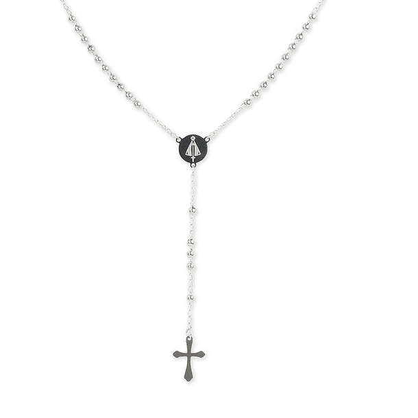 Stainless steel rosary of Our Lady of Aparecida 1