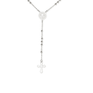 Stainless steel rosary of Saint Benedict