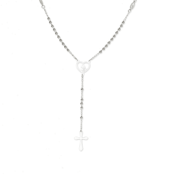 Our Lady of Fátima stainless steel rosary 1