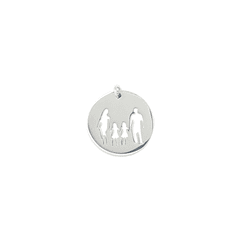 Stainless steel family medal