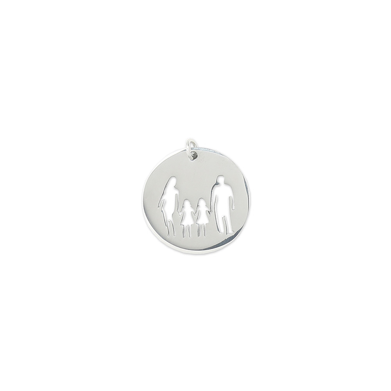 Stainless steel family medal 1
