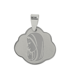 Médaille Maria en acier inoxydable