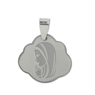 Medalha aço inoxidável Maria 