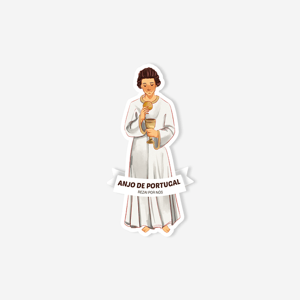 Angel of Portugal Catholic sticker 1
