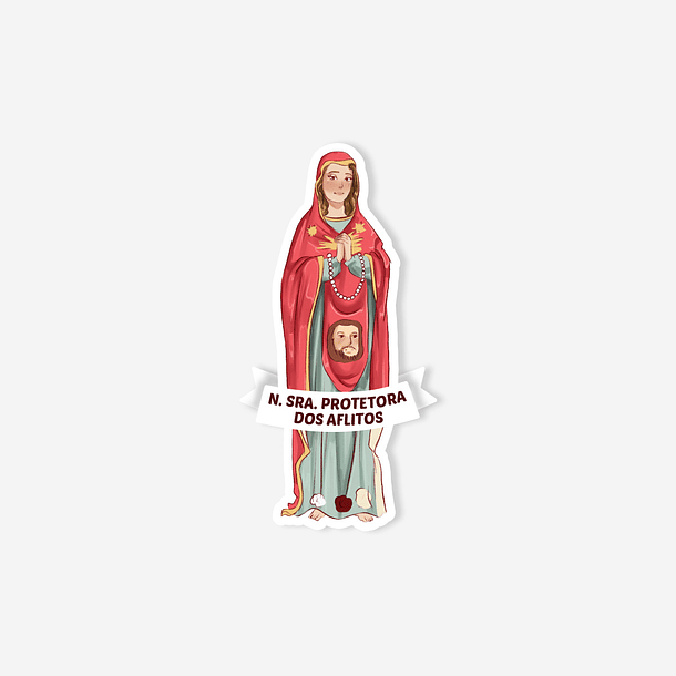 Our Lady Protector of the Afflicted Sticker 1