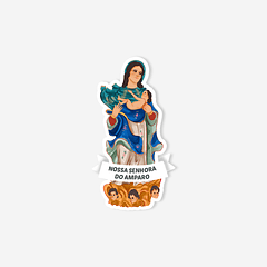 Pegatina católica de Nuestra Señora del Amparo