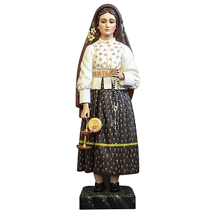 Saint Jacinta in wood