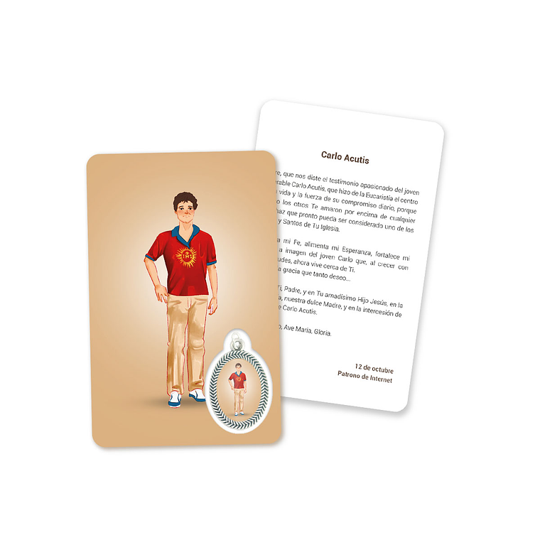 Carte avec prière de Carlo Acutis 2