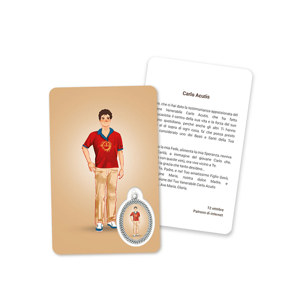 Carte avec prière de Carlo Acutis 3